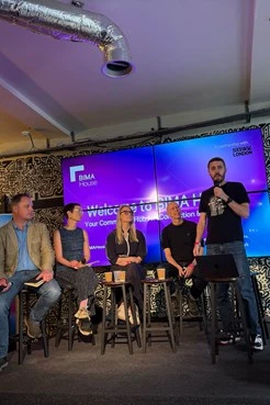 James Hobbs on the panel at the BIMA awards
