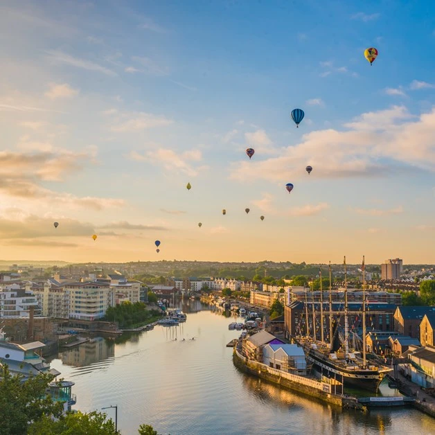 Bristol Harbour with balloons