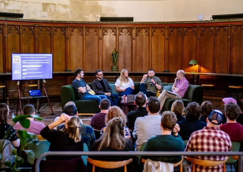 The panel of experts interacting with the guests at Bath Digital Festival