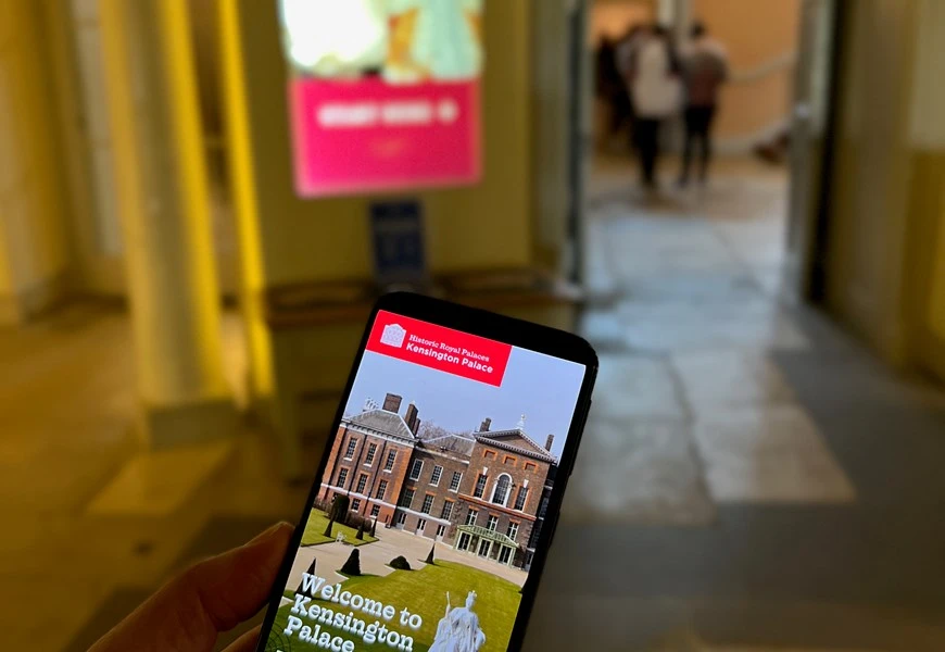 Historical Royal Palaces App Being Used On Mobile
